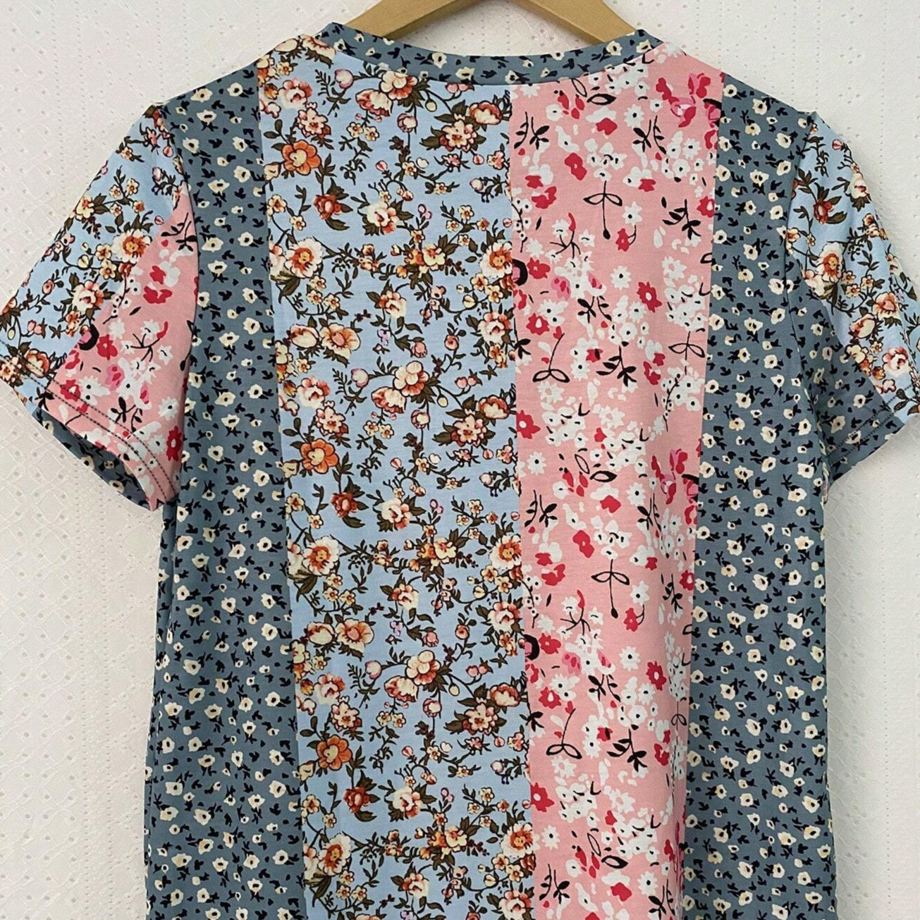 Women's Floral Print Casual Short Sleeve T-Shirt With Vacation Style