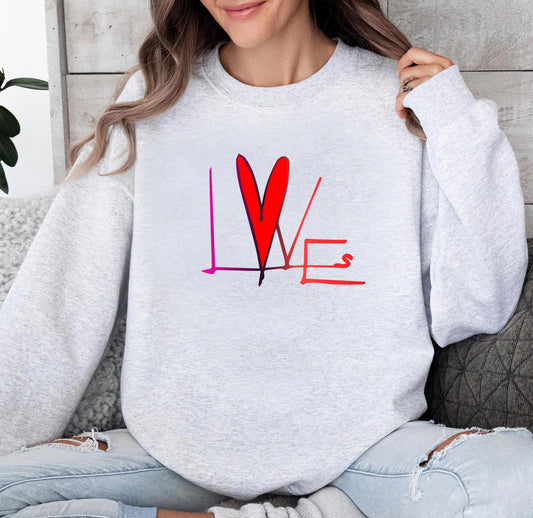 Unisex Graphic College Hoodie(Love)