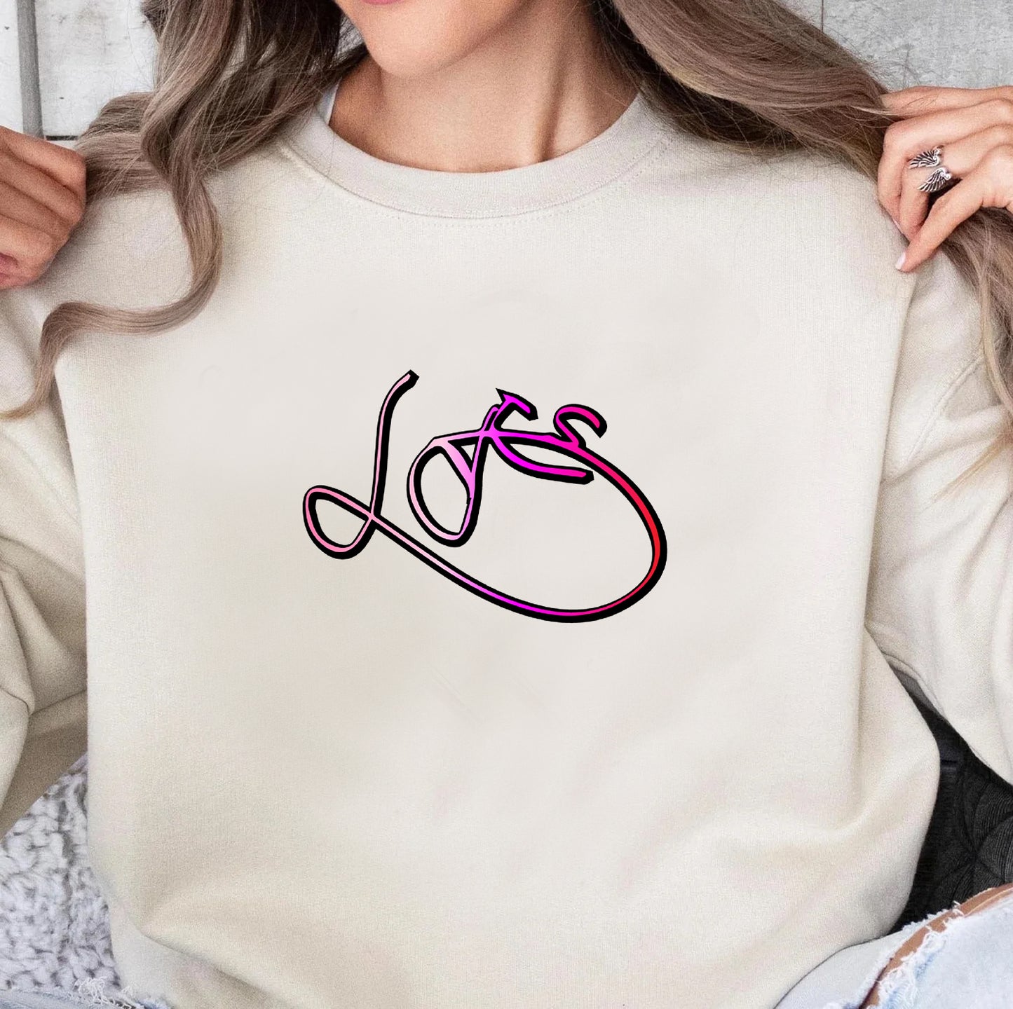 LOVE Design Pullover Hoodie