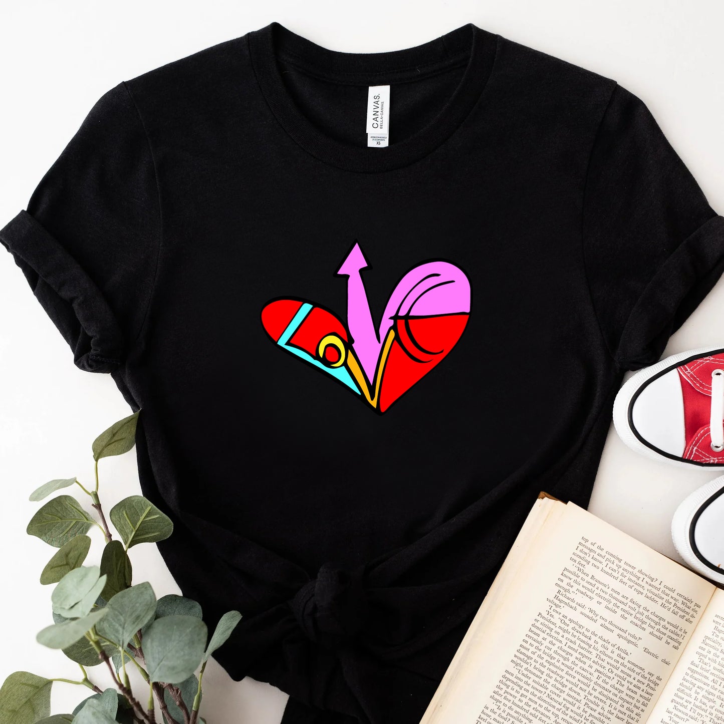 Heart Design Pullover Hoodie