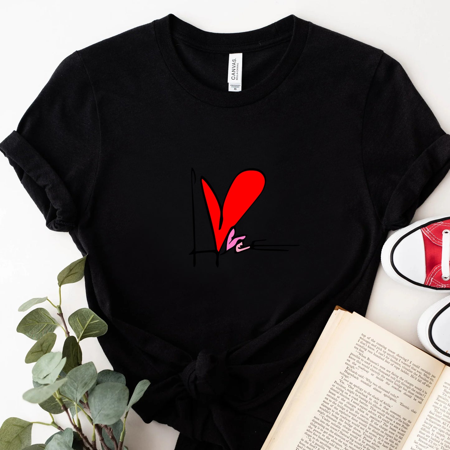 Heart Design Pullover Hoodie and swearshirt