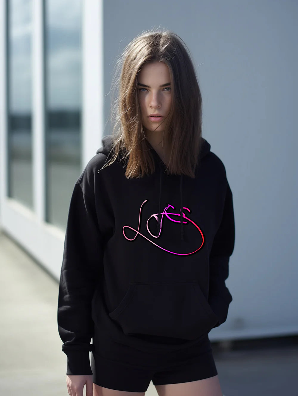 LOVE Design Pullover Hoodie