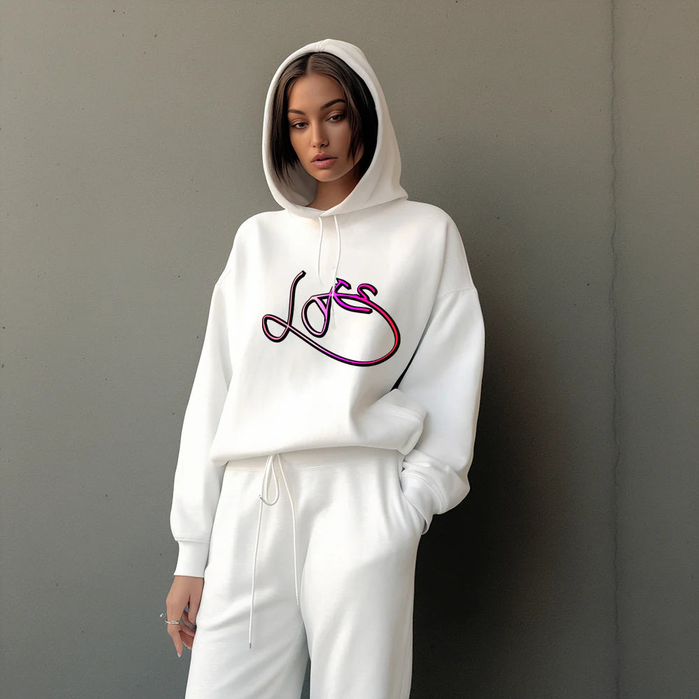 LOVE Design Pullover Hoodie