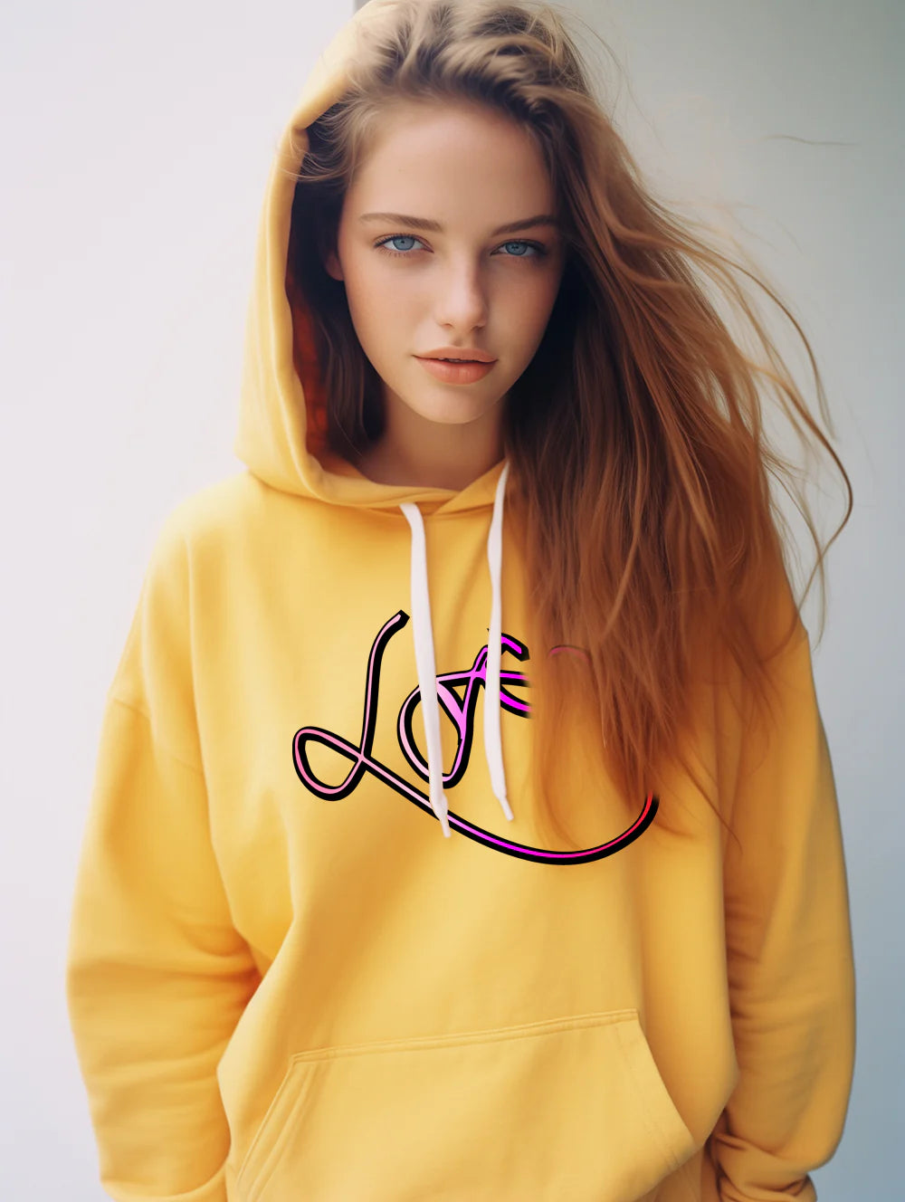 LOVE Design Pullover Hoodie