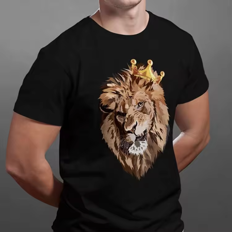 Classic 3D digital Printing Knit 180gsm Cotton Custom Men T Shirts