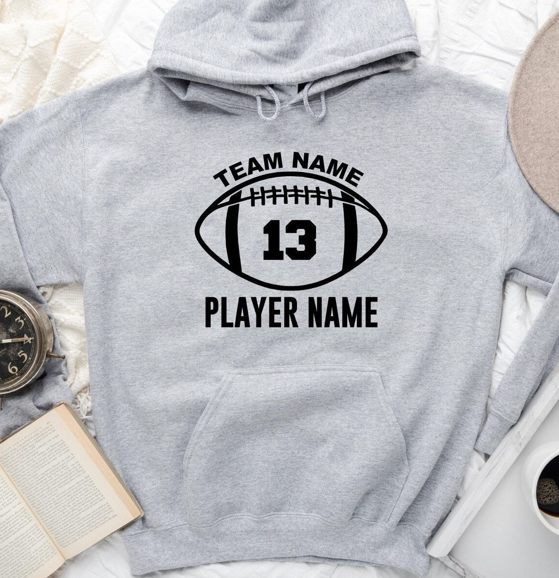 Custom Football Hoodie, Personalized Football SweatShirt