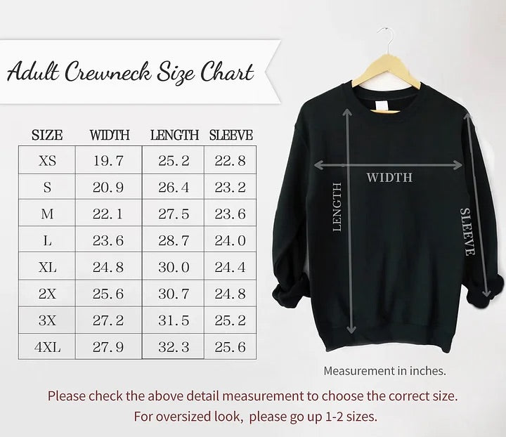 Custom Embroidered Roman Numeral Date Sweatshirt