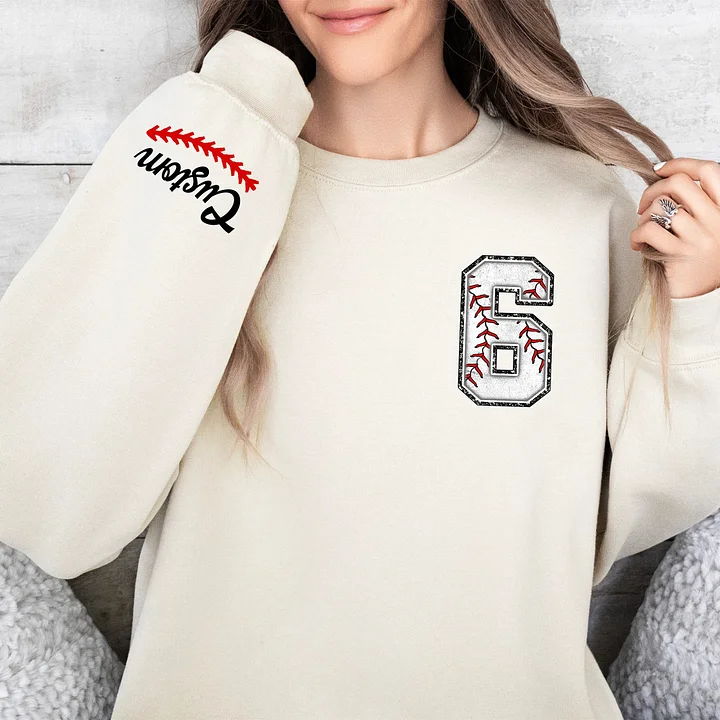 Custom Baseball Sweatshirt, Baseball Mom Crewneck