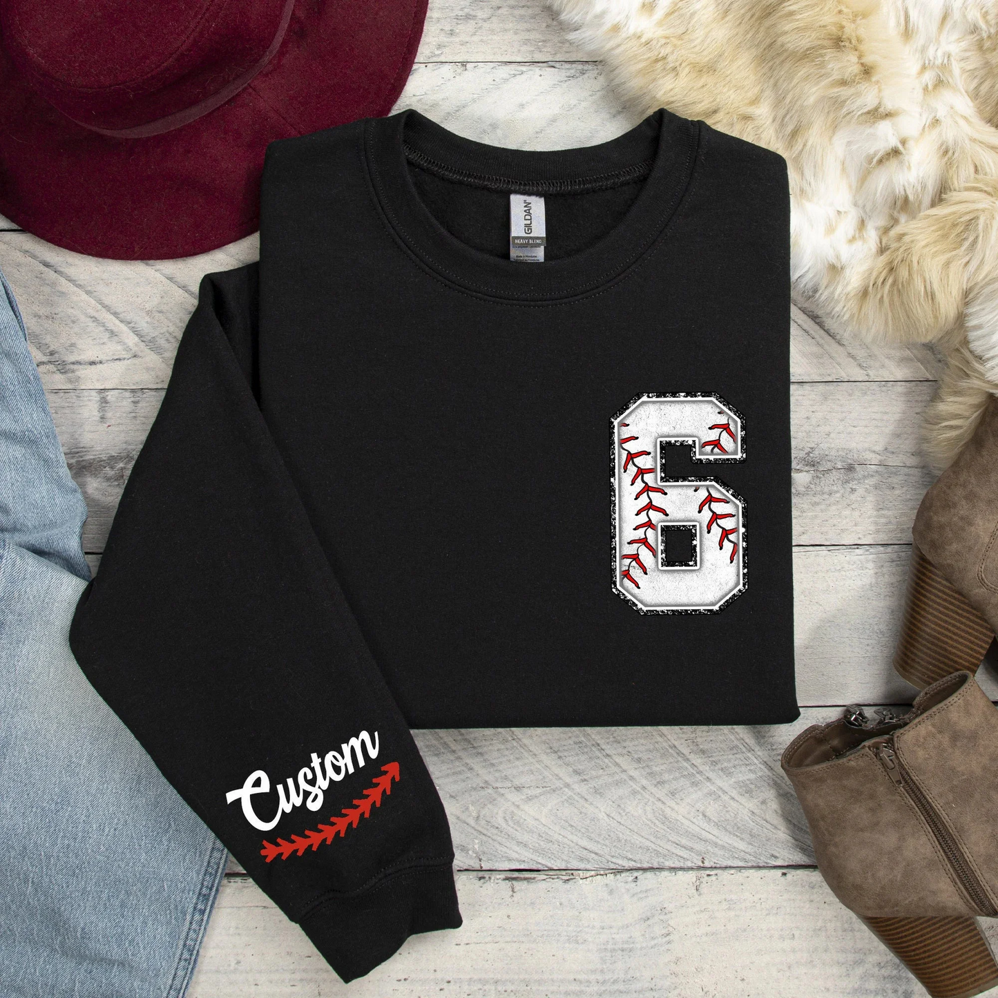 Custom Baseball Sweatshirt, Baseball Mom Crewneck