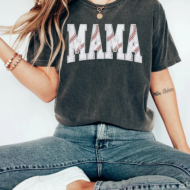 Cute Baseball Mama Shirt, Gift For Baseball Lover Mom Shirt