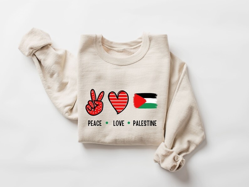 Peace Love Palestine Sweatshirt,Free Palestine Shirt