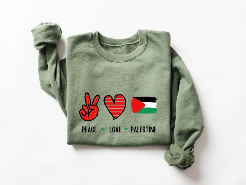 Peace Love Palestine Sweatshirt,Free Palestine Shirt