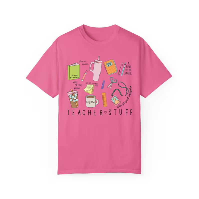 T-shirt for the beginning of school, a very good gift for teachers, made of pure cotton, summer T-shirt