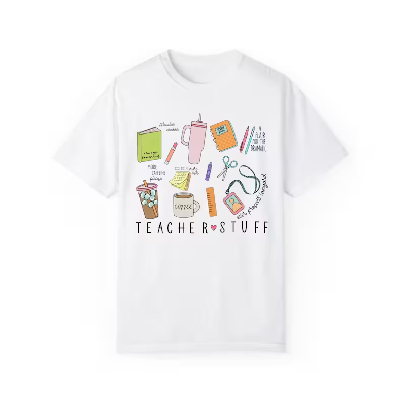 T-shirt for the beginning of school, a very good gift for teachers, made of pure cotton, summer T-shirt