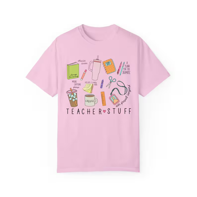 T-shirt for the beginning of school, a very good gift for teachers, made of pure cotton, summer T-shirt