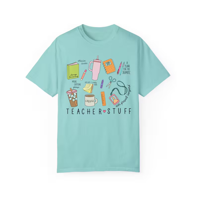 T-shirt for the beginning of school, a very good gift for teachers, made of pure cotton, summer T-shirt