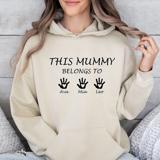 This Mummy Belongs, Custom Mama Sweatshirt,Mom Gift