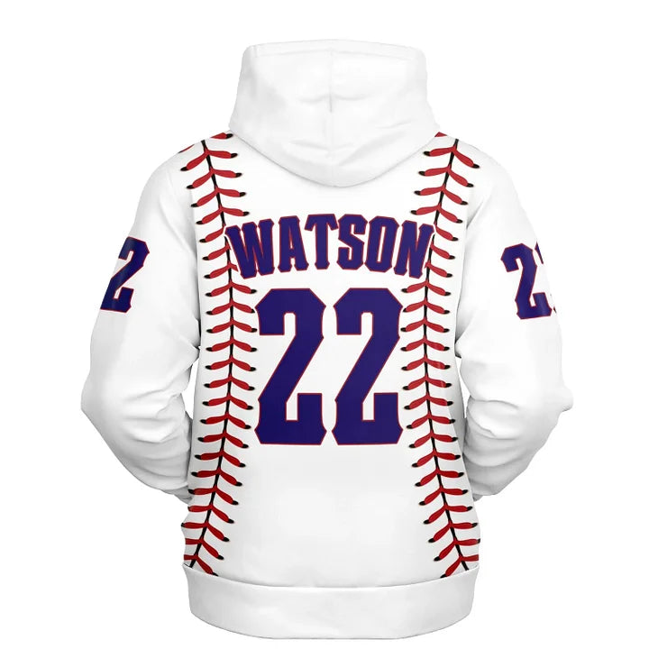 Personalizable Baseball Stitches Hoodie