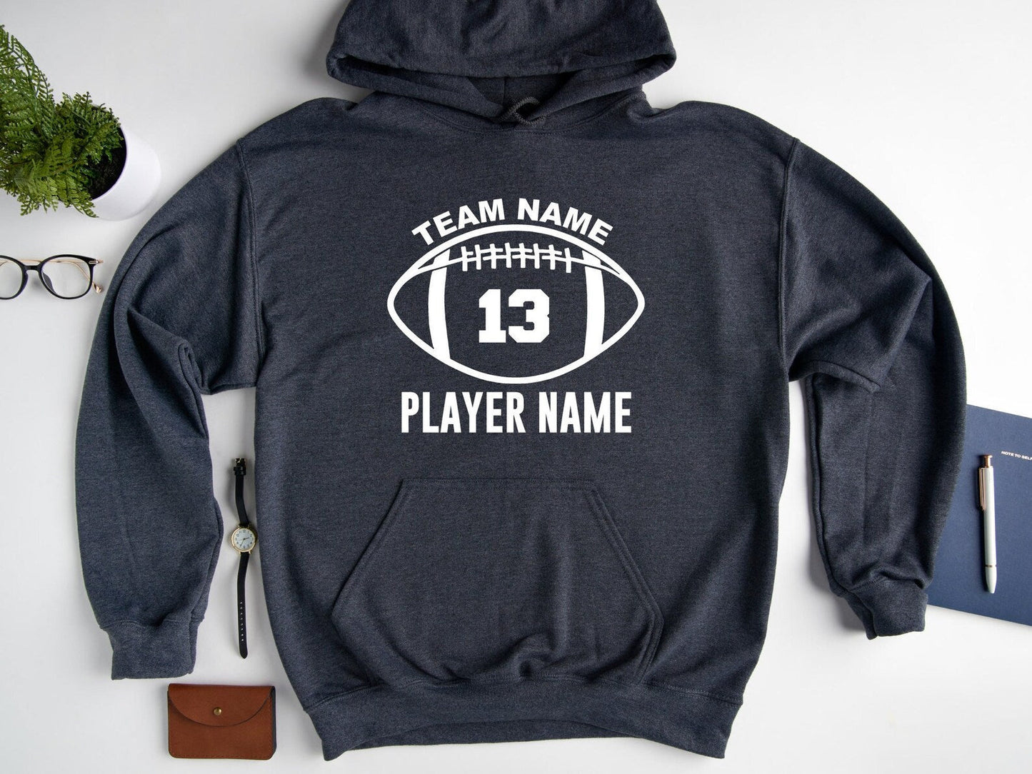 Custom Football Hoodie, Personalized Football SweatShirt