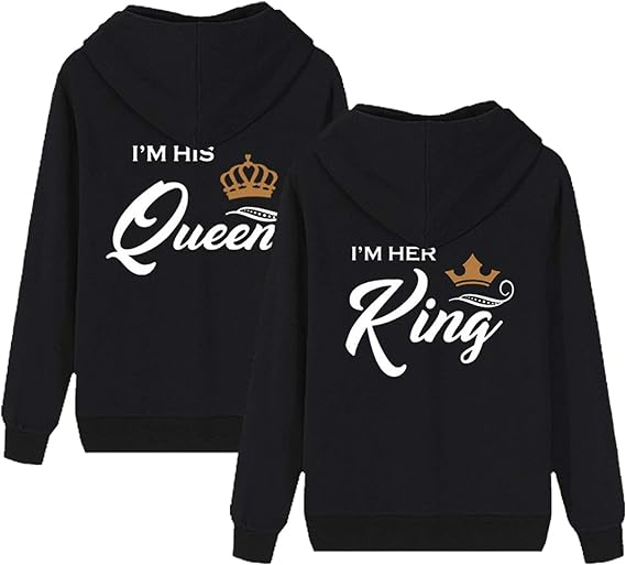 Couple Hoodies My Queen My King