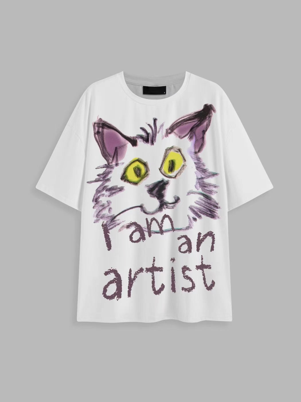 I Am An Artist Round Neckline Graphic Short Sleeve Tee