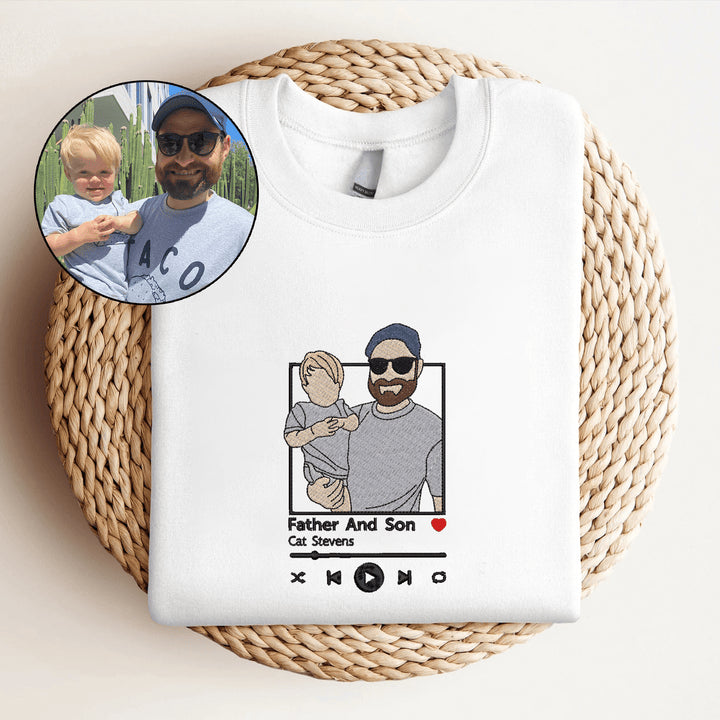 Personalized Portrait from Your Photo With Favorite Song Music