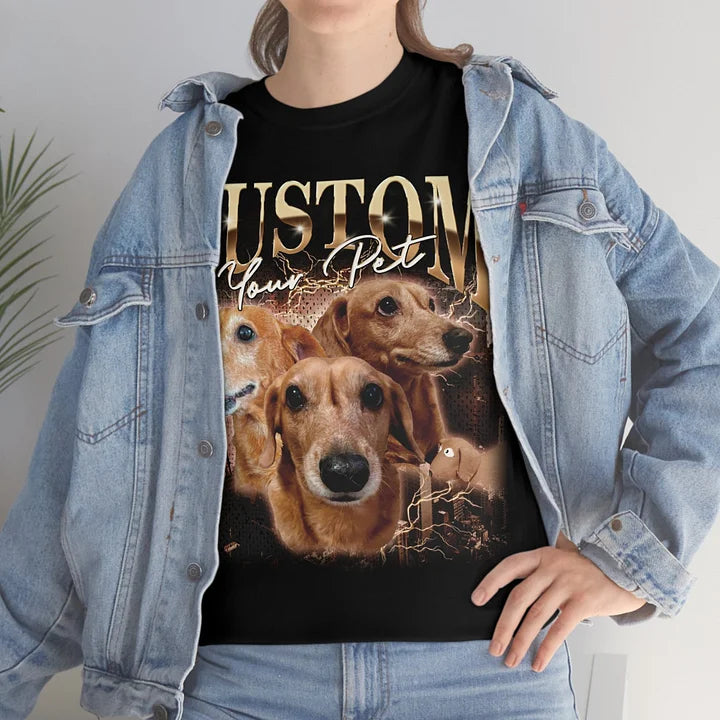 Custom Vintage Hip Hop Vintage Pet Tee