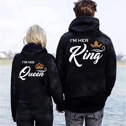 Couple Hoodies My Queen My King