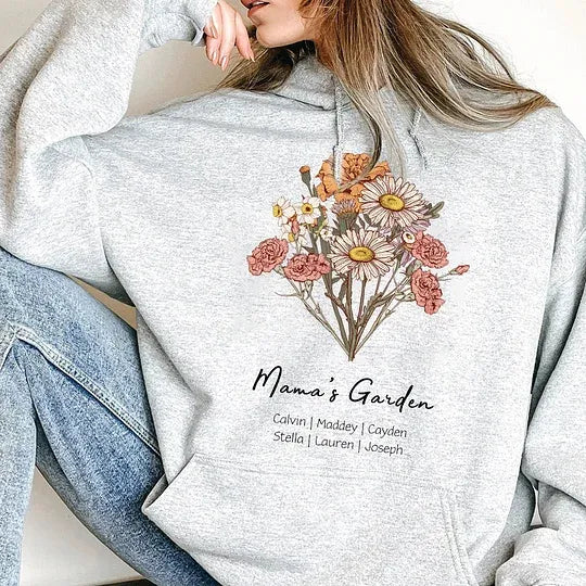 Birth Flower Bouquet Customized Hoodie/Crewneck