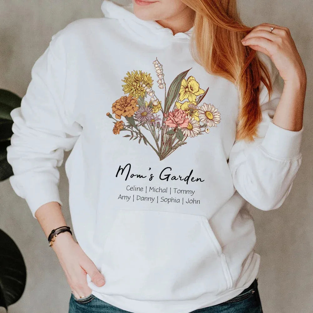 Birth Flower Bouquet Customized Hoodie/Crewneck