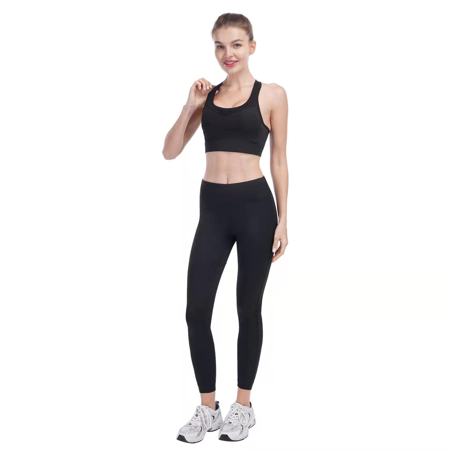 Workout Sets for Women 5 PCS Yoga Outfits Activewear Tracksuit Sets