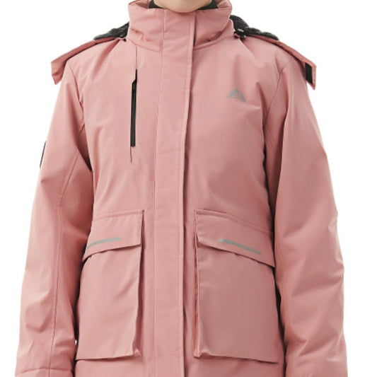 Women's Waterproof Ski Jacket, Warm Winter Snow Coat, Mountain Windbreaker Hooded Raincoat Jacket