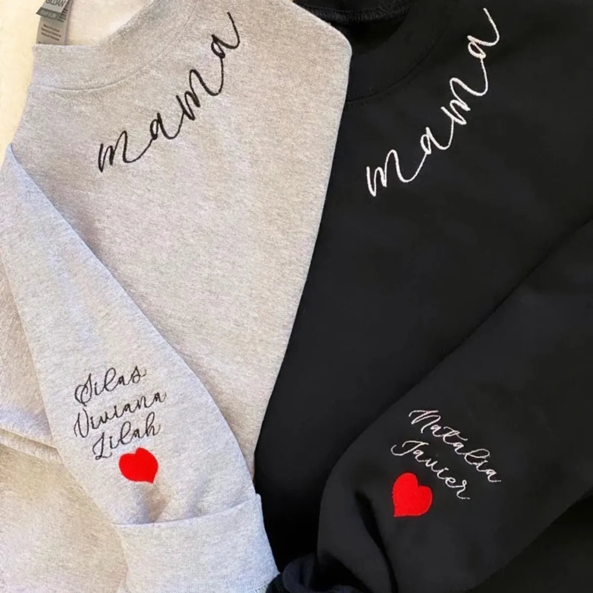 Custom Embroidered Mama Sweatshirt