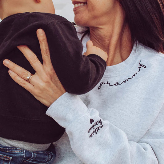 Custom Embroidered Mama Sweatshirt