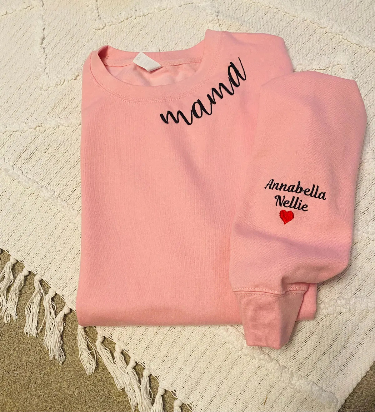 Custom Embroidered Mama Sweatshirt