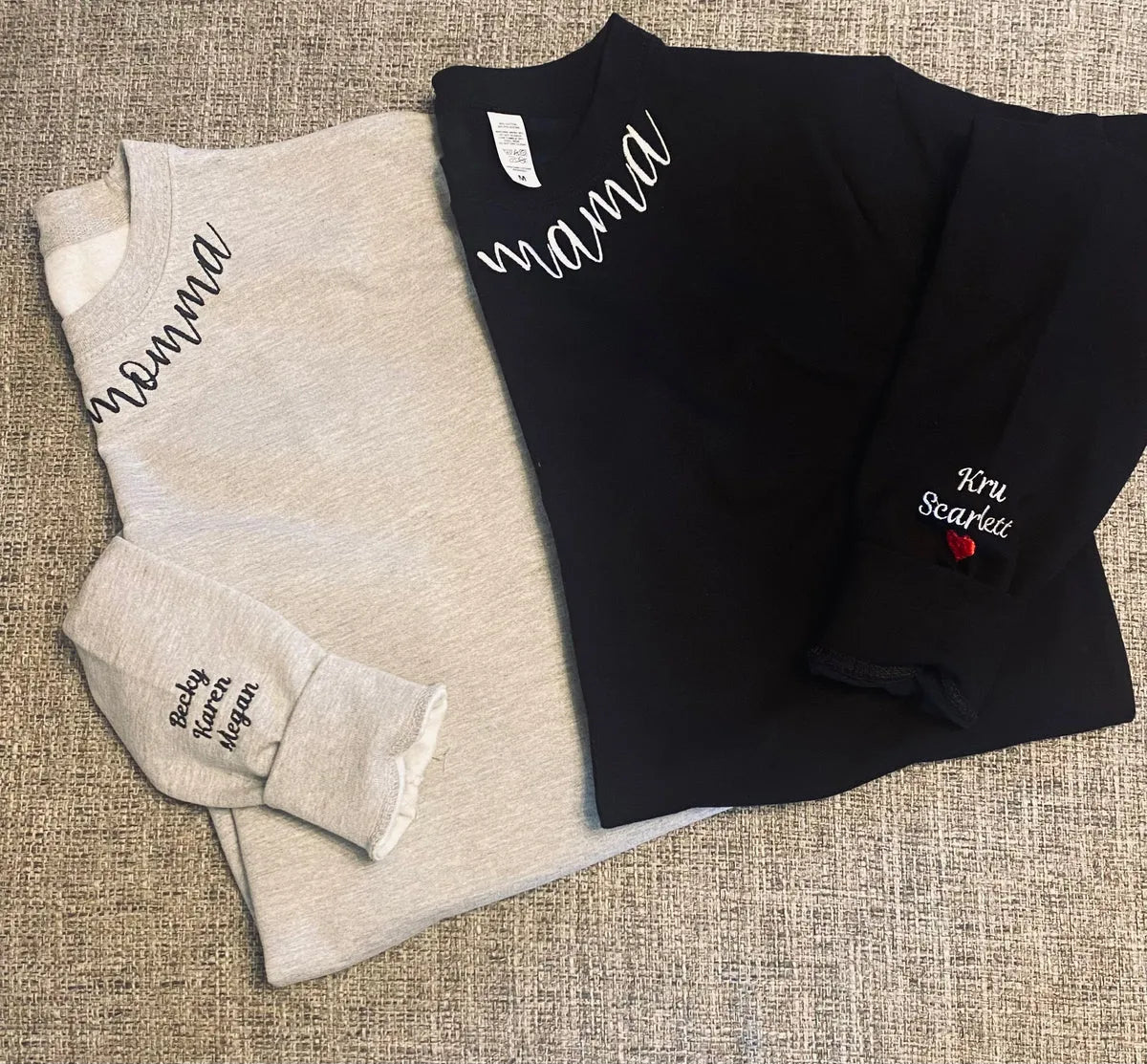 Custom Embroidered Mama Sweatshirt