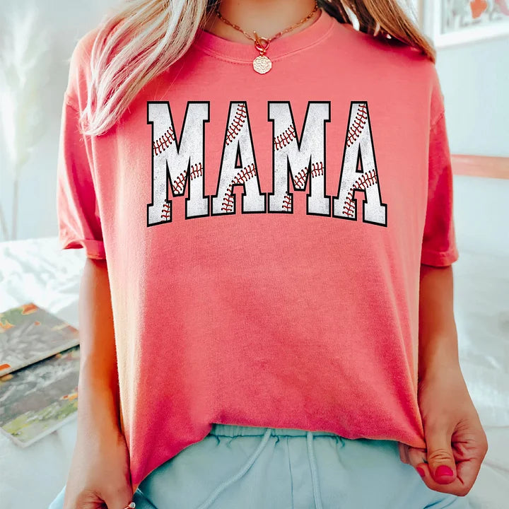 Cute Baseball Mama Shirt, Gift For Baseball Lover Mom Shirt