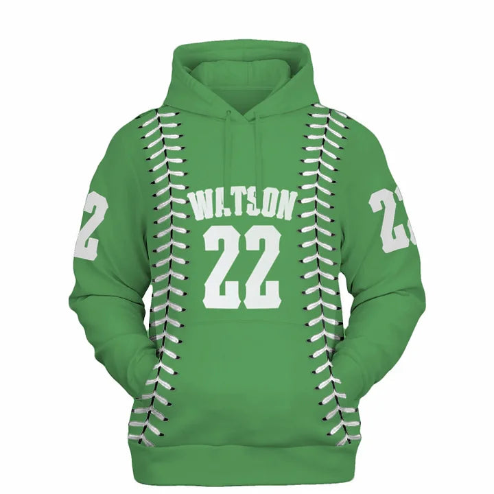 Personalizable Baseball Stitches Hoodie