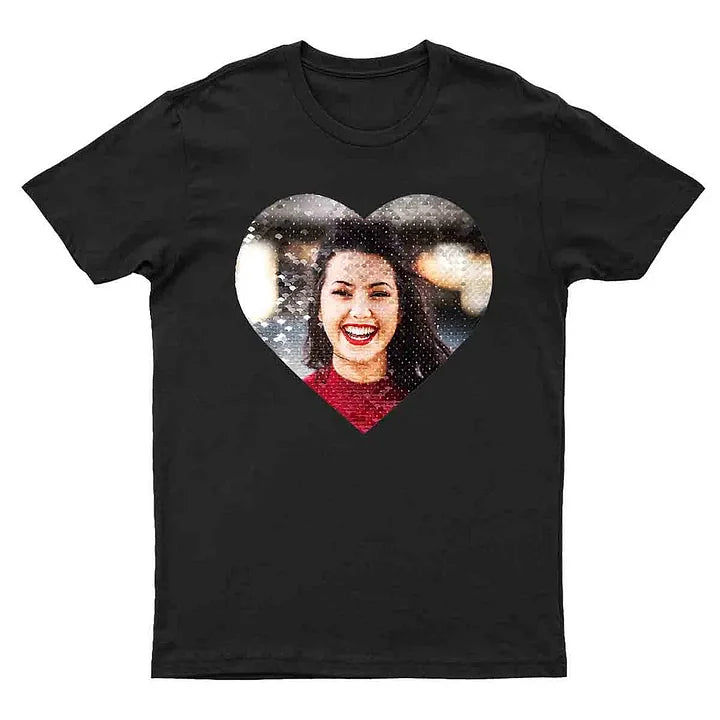 Custom Pet Photo Flip Sequin Shirt