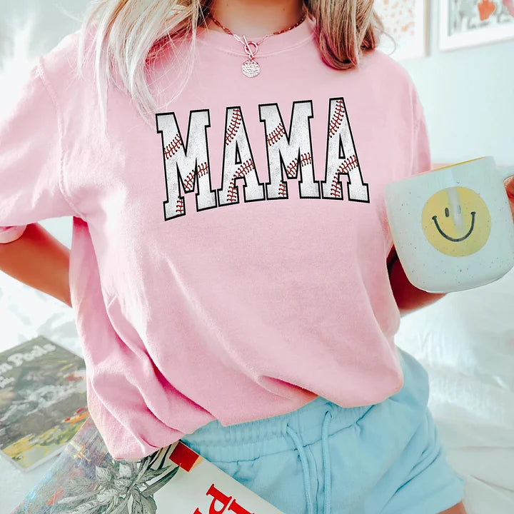 Cute Baseball Mama Shirt, Gift For Baseball Lover Mom Shirt