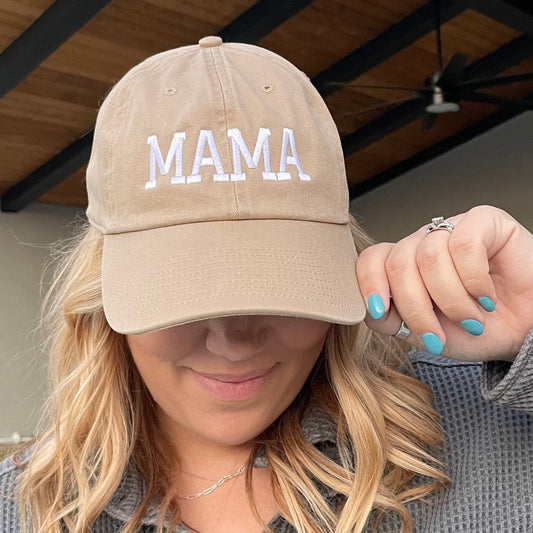 Customized Mama Papa Hat, Gift for Mom and Dad, Gift for Mother's Day