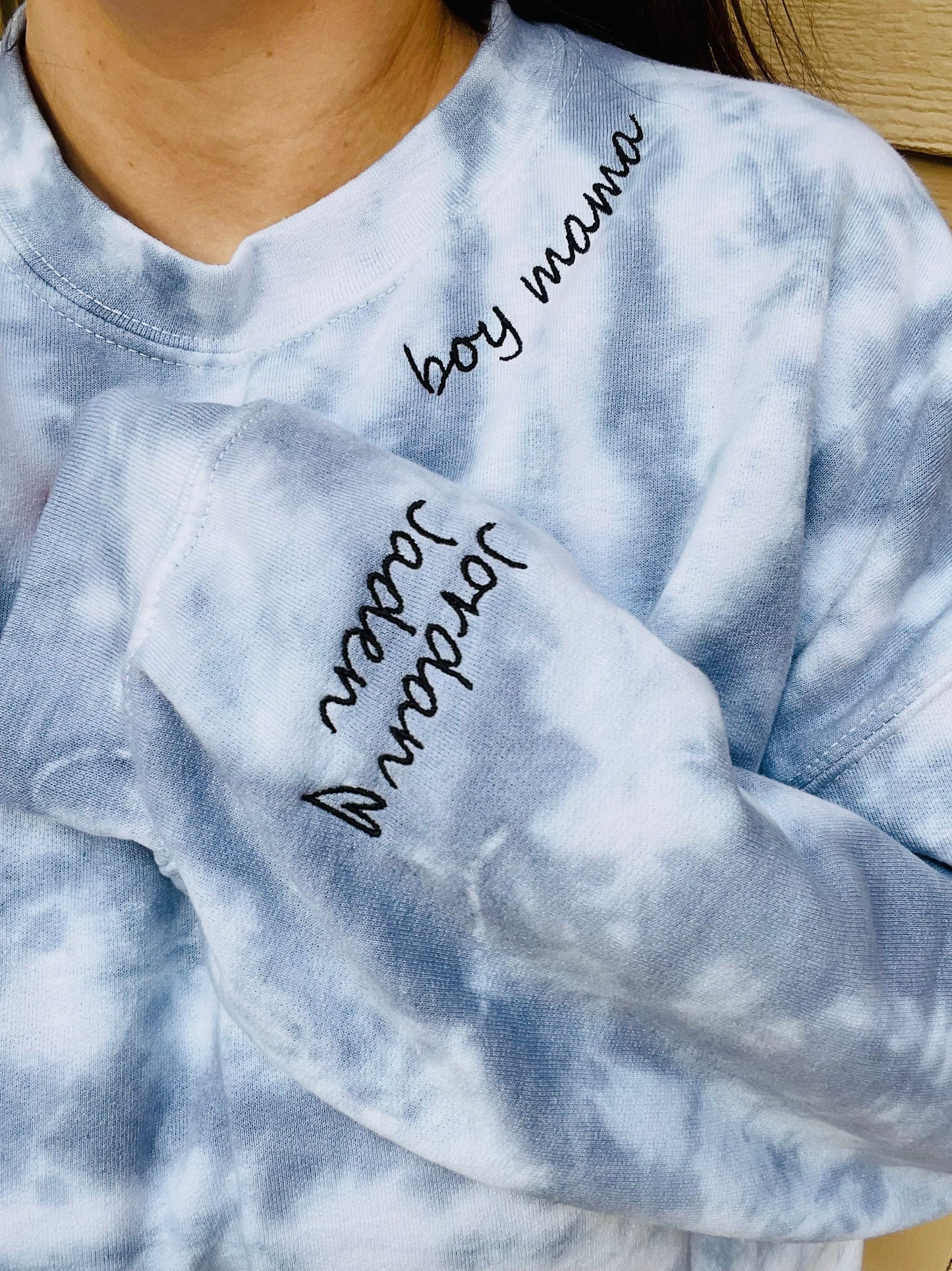 Custom Mama Embroidered Sweatshirt, Gift for Mother's Day