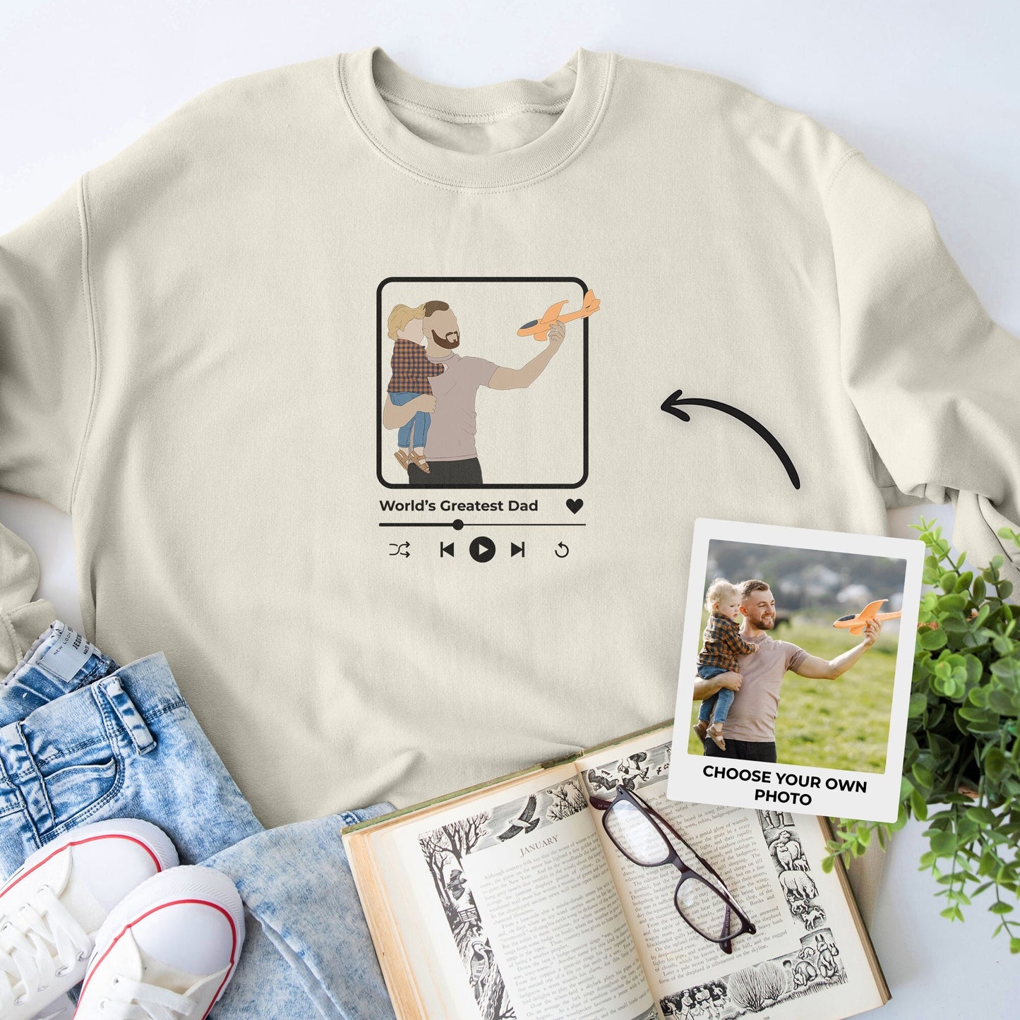 Animated Art Photo Shirt，Custom Portrait from Photo