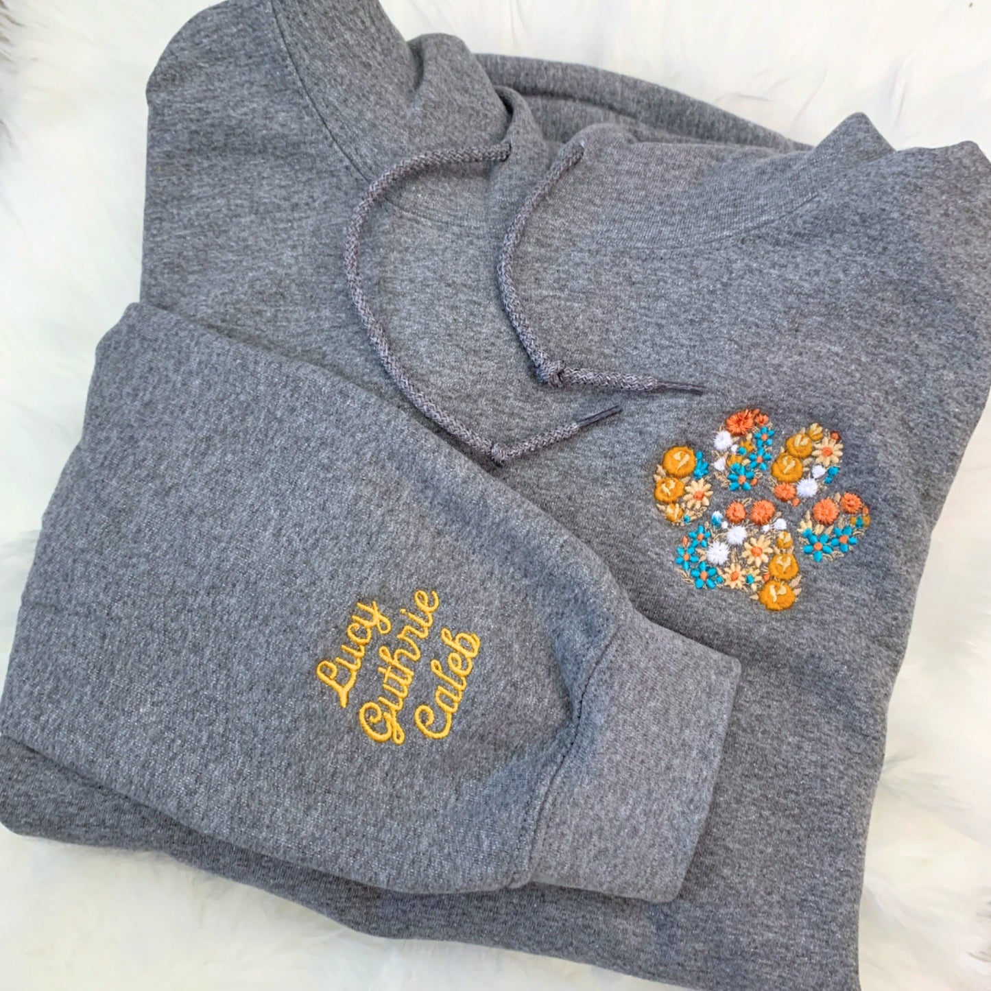 Floral Embroidered Fall Sweatshirt