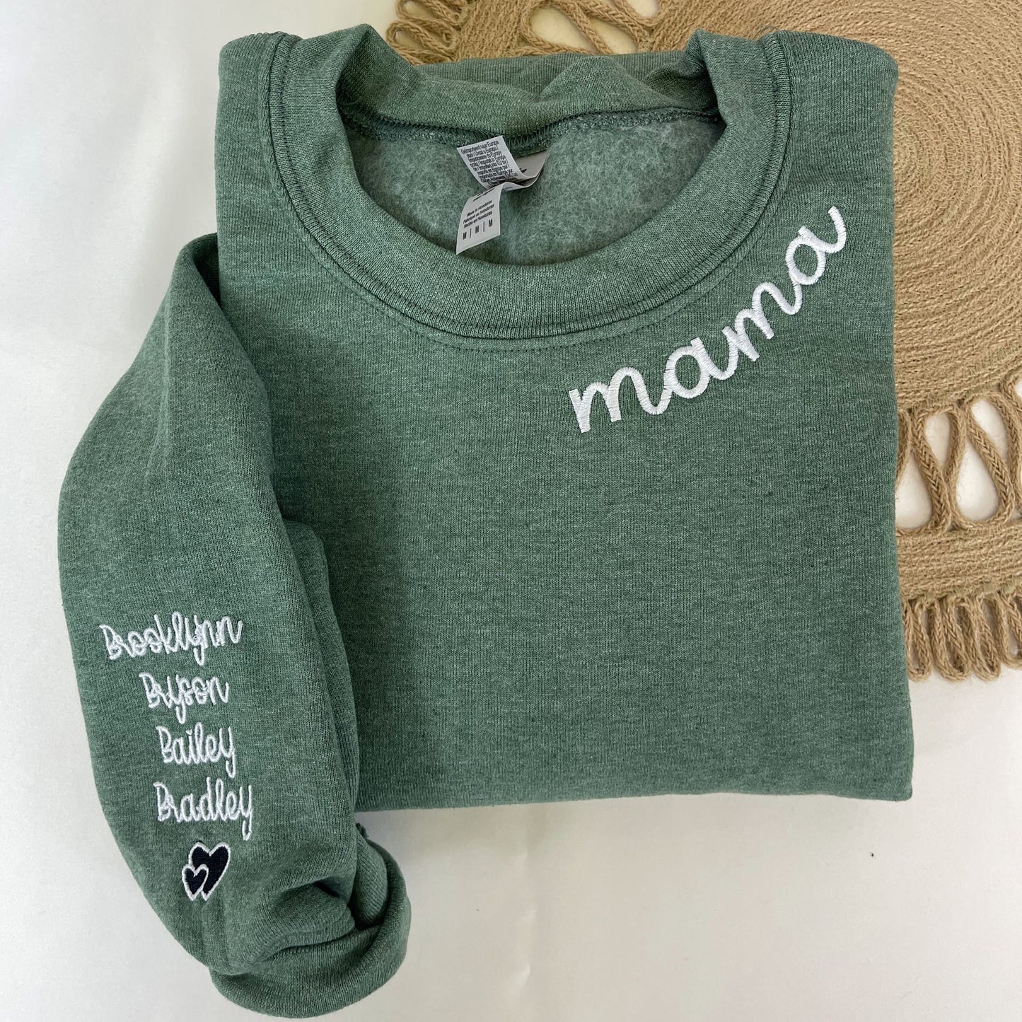 Custom Embroidered Mama Sweatshirt