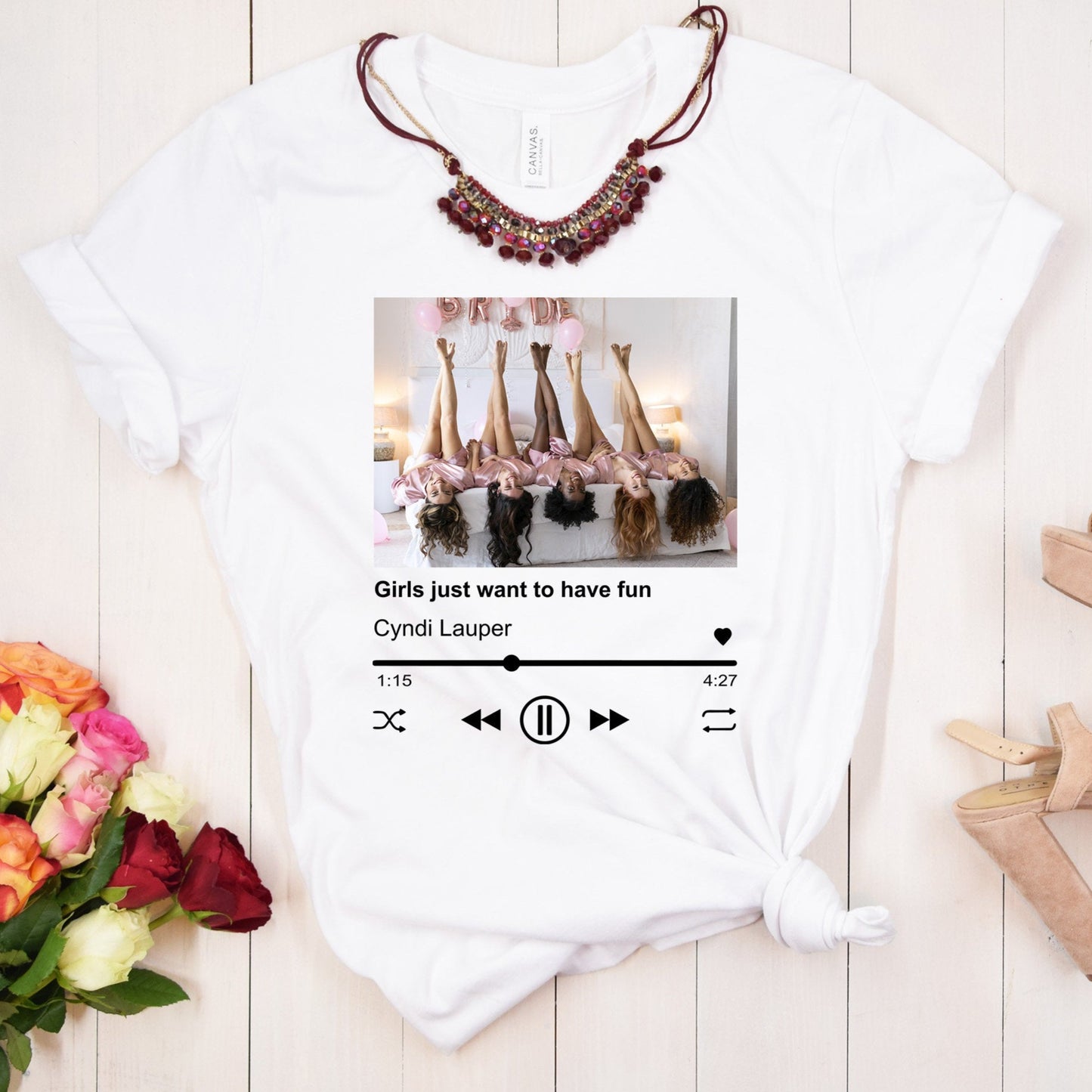 Music Player Custom Shirt, Personalized Music Photo Shirt