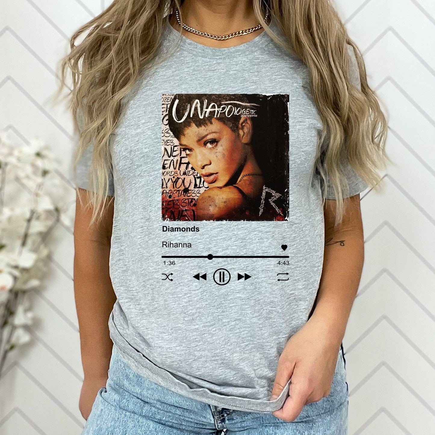 Music Player Custom Shirt, Personalized Music Photo Shirt