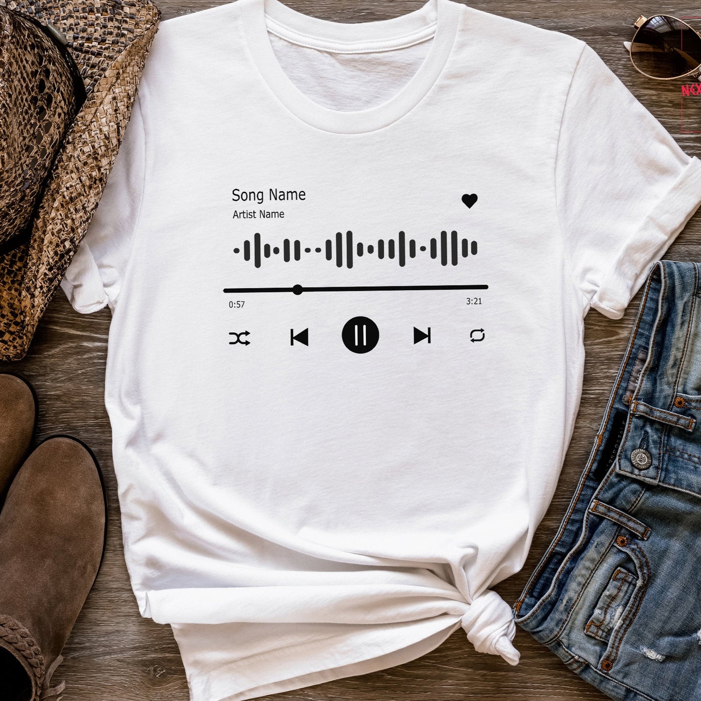 Custom Song Name Artist Name Shirt - Show Your Favorite Song And Artist