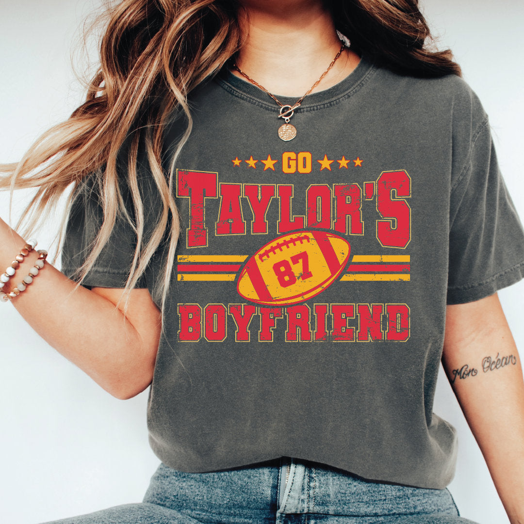 Go Boyfriend Shirt, Football Fans Shirt, Funny Football T-shirt