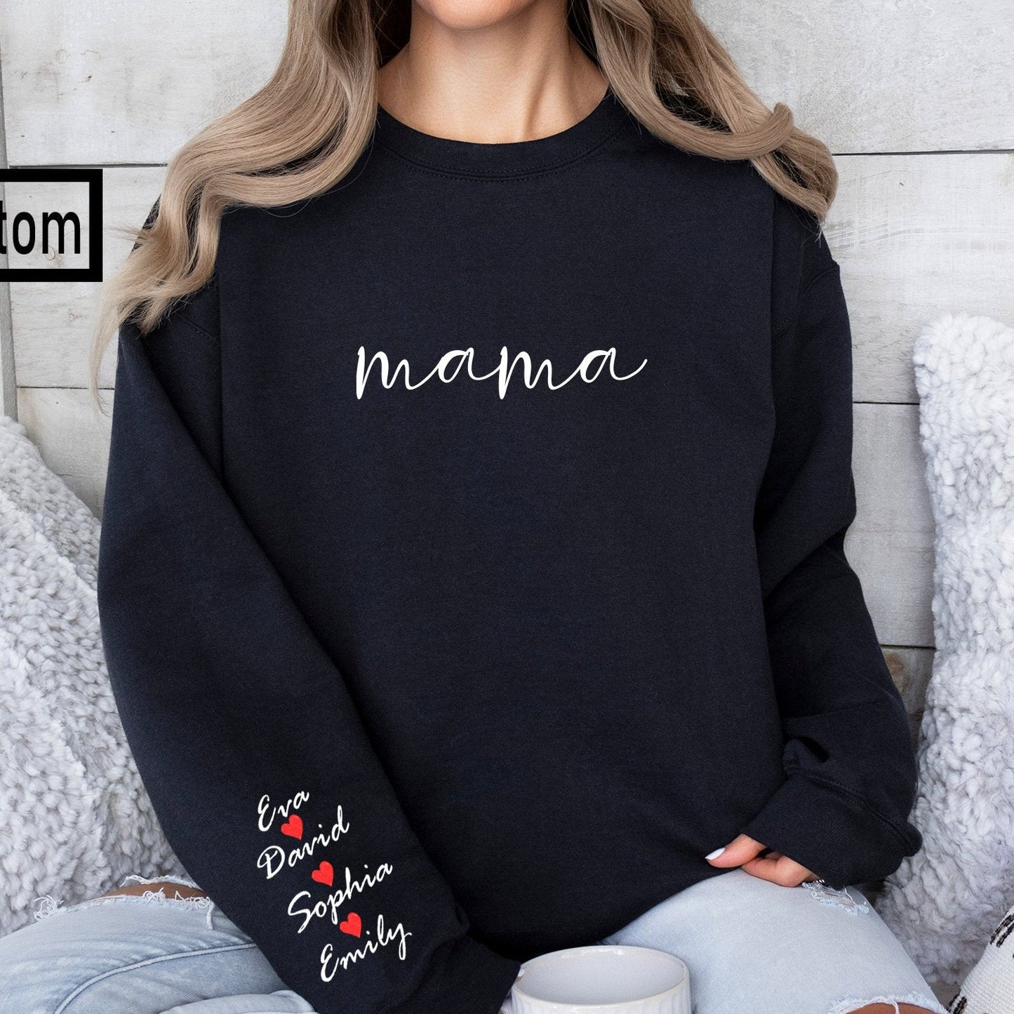 Custom Mama Sweatshirt,Shirt,Hoodie with Kids Names